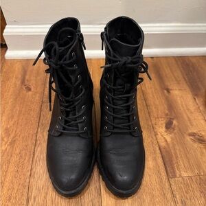 Forever 21 Black Combat Boots